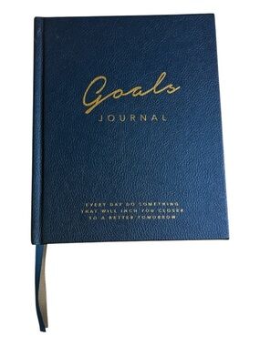 Goals Journal Planner. Hardcover. Blue